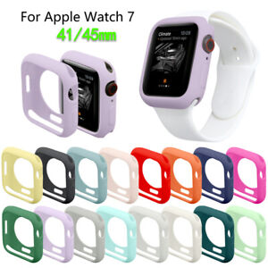 For Apple Watch Series 8 7 41/45MM TPU Candy Shell Protection Bumper Case Cover