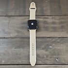 Apple Watch Series 7 45mm - MIdnight - w/ White Band (GPS + Cellular) - Unlocked