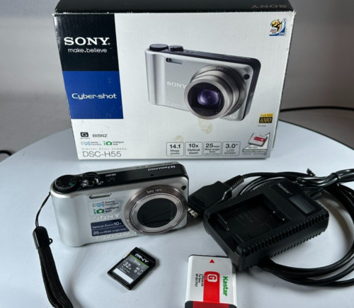 Used Sony Cyber-Shot DSC-H55 14.1 MP Silver 32GB