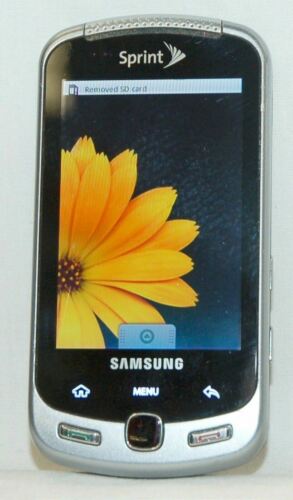 Samsung Moment SPH-M900 Android Sprint 3G Cell Phone BLACK slider qwerty Grade B