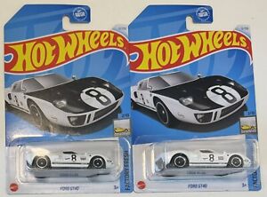 LOT OF 10 Hot Wheels FORD GT40 8 Ball White Blue Ford vs. Ferrari Mattel 2024