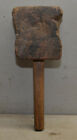 Antique carpenter wood carver burl mallet timberframe hammer collectible tool