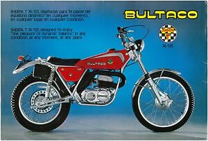 BULTACO Brochure Sherpa T 74 125 Trials 1976 1977 1978 Sales Catalog REPRO