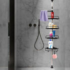 Bathroom Shower Bath Corner Storage Rack Wall Shelf Pole Organizer 4 Layer New