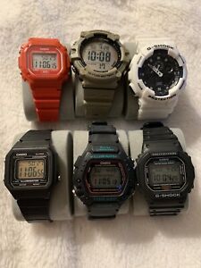Lot Of 6 Working Casio Watches - Mens/Womens/Unisex