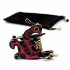 New Red Upgrade Alloy 10 Wrap Coils Tattoo Machine For Liner Shader Supply