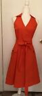 LAUREN Ralph Lauren Sport Wrap Dress Sleeveless Orange Color 100% Cotton Size 2