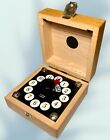 New Listing1950s Zaubertechnik Haug Germany Magic Clock Magician Wood Box Tricks