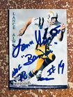SIGNED LANCE ALWORTH 1994 TED WILLIAMS AUTOGRAPHED FOOTBALL CARD - CHARGERS HOF