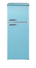 Galanz 10 cu. ft. Retro Frost Free Top Freezer Refrigerator in Bebop Blue