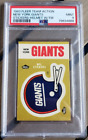 1983 Fleer Team Action New York Giants Stickers Helmet Card PSA 9 Mint