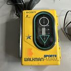 CLEAN Sony Sports Walkman WM-F45 AM/FM Radio & Cassette Tape Player-W/ Extras