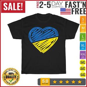 Ukraine Flag Ukrainian Heart Vintage T Shirt Men Fashion 2023 Women T Shirt NEW