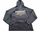 Reebok Center Ice Pittsburgh Penguins Gray Hoodie Mens Large 2017 Stadium Series