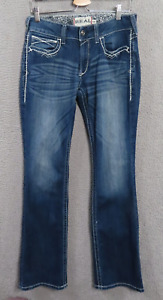 Ariat Real Denim Jeans Womens 30XL Blue Dark Wash Bootcut Mid Rise Western