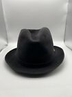 Dobbs Genuine Fur Felt Hat 7 1/4 Baskin Black Or Charcoal Gray