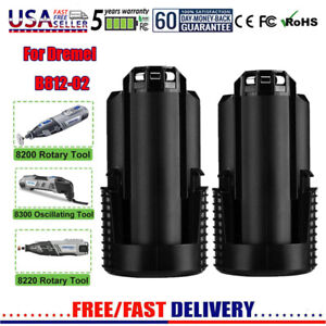 2X 12V 3500mAh Battery for Dremel B812-02 8200 8220 8300 B812-01 Rotary Tools