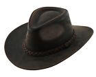 THUNDER Leather Cowboy Western  Hat for Men and Women