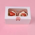50x White Cupcake Boxes Muffin Dessert Sweets Packaging Party Wedding Favour Box
