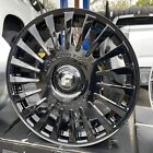 24 Forgiato Wheels Calibro Gloss Black XL Floater Cap Wheel & Tire Package 5 lug