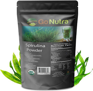 Spirulina Powder Organic 1 lb. Pure Non-Gmo Non-Irradiated Blue Algae Superfood