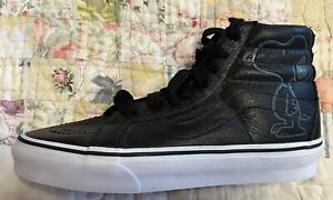 Vans Limited Edition Peanuts Snoopy Black High Tops Size W 7.0/M 5.5 - NWOB