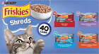 Shreds Gravy Wet Cat Food Variety Pack, 5.5 oz Cans (40 Pack)