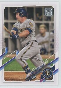 2021 Topps Milwaukee Brewers Complete Team Set Series 1 and 2 (19 cards)