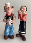 Vintage Popeye and Olive Oyl Salt and Pepper Shakers Popeye The Sailor Man 7.5”
