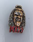 KISS Gene Simmons  Face Head Silver  Pinback Jewelry No Back Stopers RARE 1980S