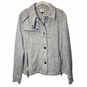 Cabi 6032 Rookie Jacket Spring 2022 Gray Speckeled Women’s Size Large