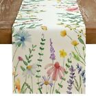 Spring Table Runner 13x48 Inch Table Runner 13x48 Colorful Wildflowers