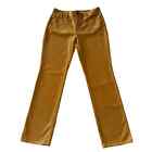 Talbots Women Heritage Straight Corduroy Pants Yellow Size 12