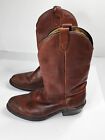 Double HH Brown Leather Western Boots US 10.5 D sub-zero insulated Cowboy Boots