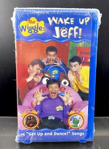 NEW The Wiggles Wake Up Jeff VHS Tape 1999 Rare Hard Blue Clamshell Case Sealed