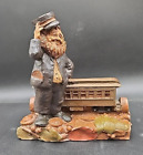 Tom Clark Gnome Elf Train Railroad Locomotive Coal Miner Conductor Pullman 1986
