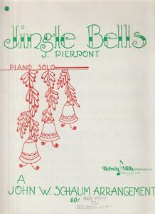 JINGLE BELLS by J. Pierpont 1946 Christmas. SHEET MUSIC