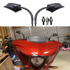 Black Motorcycle Rear View Side Mirrors For Victory Cross Country Roads Vegas (For: 2013 Victory Cross Country Tour)