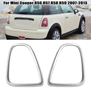 For Mini Cooper R56 R57 R58 R59 2007-2013 Chrome Rear Tail Light Cover Trim Pair (For: Mini)