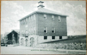1930 Postcard: Municipal Building - Roseto, Pennsylvania PA
