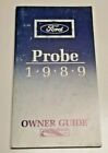 1989 FORD PROBE OWNERS MANUAL GUIDE HATCHBACK COUPE GL LX GT TURBO V4 2.2L SET