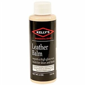 KELLY'S LEATHER BALM Cream Lotion Condition & PRESERVE shoe boot - 4.oz 118ml
