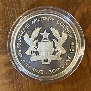 New ListingGhana Third Republic 1st July 1979 Coin 1 0z.  Commemorative For Military Counci
