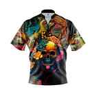 TOP Bowling Storm Floral Skullscape Custom Name Bowling Jersey Full Size S-5XL