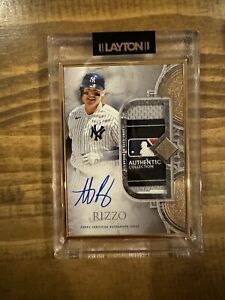 2023 Topps Transcendent Patch Laundry Tag 1/1 Anthony Rizzo Auto Yankees