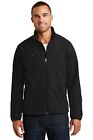 Port Authority Mens Long Sleeve Textured Soft Shell Jacket With Pockets J705