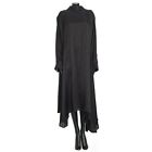 BALENCIAGA 3320$ Black Silk Midi Dress - Monogram Jacquard