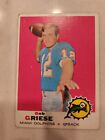 NFL Hall of Famer Bob Griese (Miami Dolphins) Topps Card ('68 Season, Card #181)