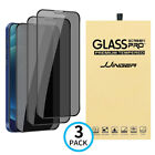 3 Pack Privacy Tempered Glass Screen Protector for iPhone 11 12 13 14 15 Pro Max