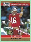 1990 Pro Set Football Joe Montana #2 S.F. 49ers ERROR Card
